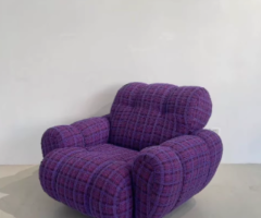 Designer Purple Fabric Sofa