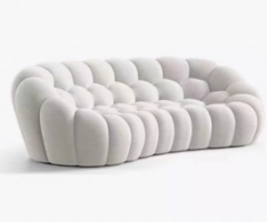 Cloud White Curved Bubble Sofa