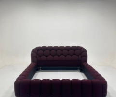 Burgundy Cloud Bubble Double Bed