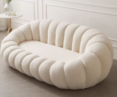 Luxury Pumpkin-Shaped Cloud Sofa