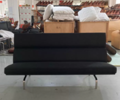Signature Sleek Black Lounge Sofa