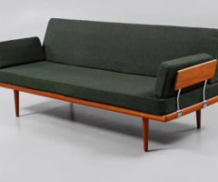 Elegant Green Teak Sofa Bed