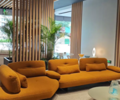 Signature Burnt Orange Designer Modular Sofa
